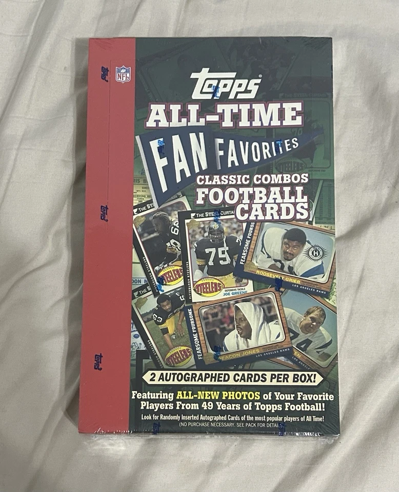 2004 Topps All-Time Fan Favorites Football Sealed Hobby Box 2 Autographed Cards - Image 1 of 2