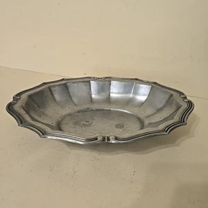 Yarmouth Pewter Oval Serving Dish 12.5" Rare - Picture 1 of 11