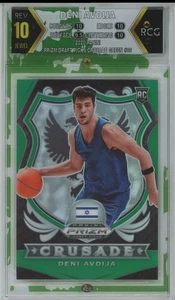 DENI AVDIJA RC RCG 10 2020-21 PRIZM DRAFT PICKS CRUSADE GREEN #86 PARALLEL - Picture 1 of 2