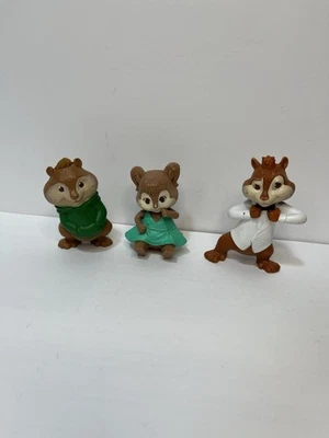 Alvin And The Chipmunks And Chipettes McDonalds Toys Figurines Batteries Dead - Image 1 of 4