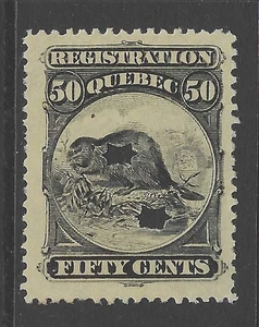 Bigjake: Quebec QR-10, sello de registro de 50 centavos - ingresos - Imagen 1 de 2