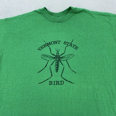 Camisa De Colección Años 80 Vermont State Bird Mosquito Joke Para Hombres M/L Camiseta Divertida EE. UU. AÑOS 70 Foto 1 de 4