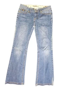 YMI Bootcut Blue Jeans Distressed Juniors 7 Denim City Of Angels 5-Pocket Girls - Picture 1 of 14