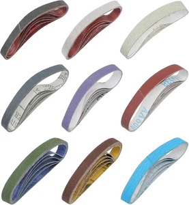 45 Pcs 1/2" X 12" Replacement Sharpening Belt Kit for Official Work Sharp Knife  - Picture 1 of 12