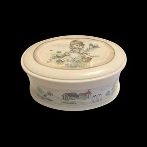 Sanyo Lucite Jewelry Box and Signed Art Print Music-the Railway - Picture 1 of 14