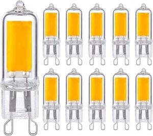 10x G9 LED Warmweiß 7W Birne Sockel Leuchtmittel COB führte Energiesparlampen - Bild 1 von 8