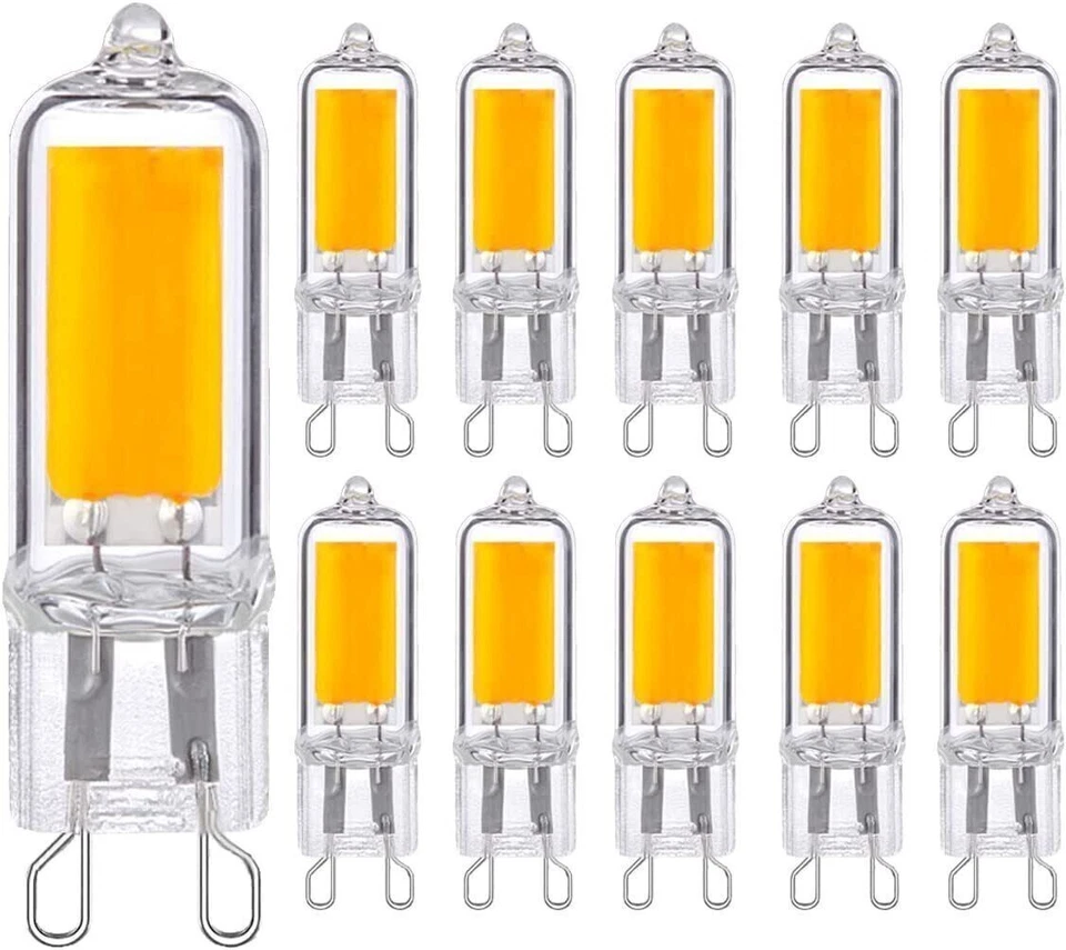 10x G9 LED Warmweiß 7W Birne Sockel Leuchtmittel COB führte Energiesparlampen - Bild 1 von 4