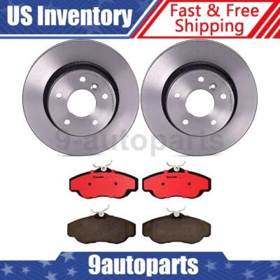 Brembo OE Front Brake Rotors Ceramic Pads For 1995-2002 Land Rover Range Rover Foto 1 de 4