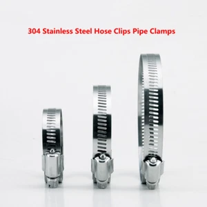 304 Stainless Steel Hose Clips Pipe Clamps - Jubilee Type - 304ss American-Type - Picture 1 of 12