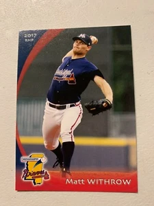 Matt Withrow 2017 Mississippi Braves Team Card - Picture 1 of 1