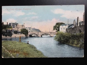 Lincolnshire: Stamford The Town Bridge c1905 - Imagen 1 de 1