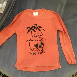 ZARA KNITWEAR BOYS PALMS ISLANDER PUNK  SPRING PULLOVER SZ 10 - Picture 1 of 6