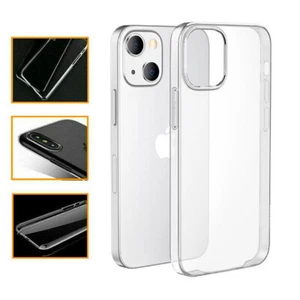 Für iPhone 15 14 13 12 11 XS XR SE - durchsichtige Hartplastik Clip auf Back Case Hülle - Bild 1 von 33