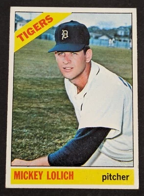 Mickey Lolich 1966 Topps casi nuevo "7" casi como nuevo #455 Detroit Tigers ~ casi nuevo777 Foto 1 de 4