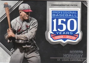 2019 Topps Update 150th Anniversary Patch #RHO Rogers Hornsby Cardinals - Photo 1/1
