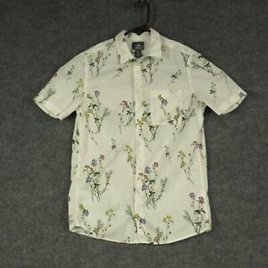 H&M Short Sleeve Floral Casual Button-Down Shirts for Men for sale 