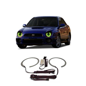 Kit de halo de faros ojo de ángel verde brillante para Subaru Impreza 02-03 - Imagen 1 de 2