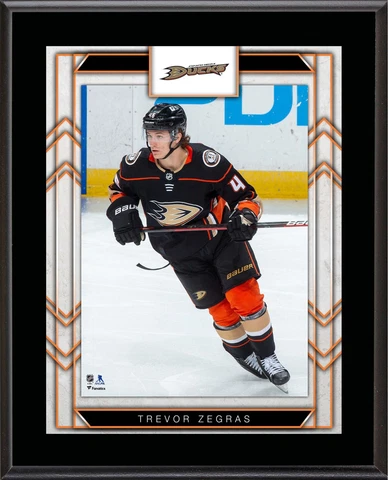 Trevor Zegras Anaheim Ducks 10.5" x 13" Sublimated Player Plaque Cover