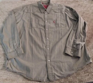 Chaps Denim Long Sleeve Shirt Men's Pearlsnap 2XL Vintage Button Front Rodeo  - Picture 1 of 11