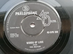 THE BEATLES 1965 SOUTH AFRICAN 45 WORDS OF LOVE MATCHBOX 45-SPD 56 - Imagen 1 de 4