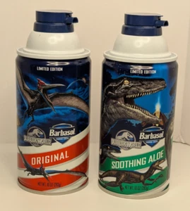 Jurassic World Barbasol Limited Edition Sammlerdosen ungeöffnet Original Aloe - Bild 1 von 10