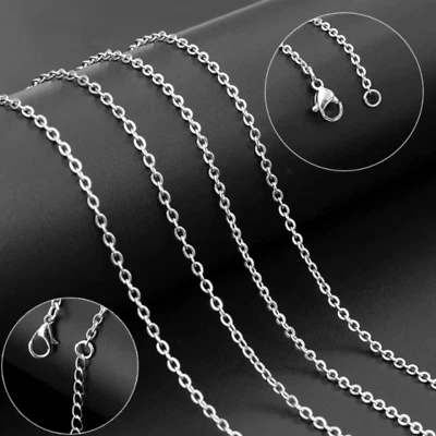 Collar colgante enchapado en plata cadena Rolo con circonita cúbica para mujer joyería de moda Foto 1 de 3
