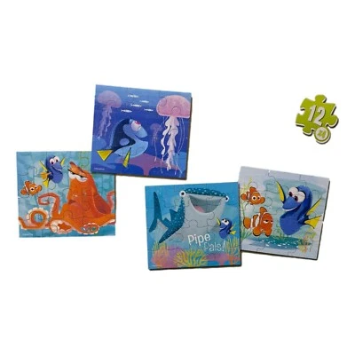 Finding Dory  4 Puzzle Pack 12 Pieces per Puzzle Jigsaw Puzzle Fun - Image 1 of 4