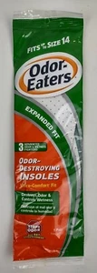 Odor Eaters Odor Destroying Ultra Comfort Insoles 1 Pair Fits Up To Size 14 - Picture 1 of 2