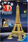 Eiffel Tower - Night Edition - 216 Piece 3D Jigsaw Puzzle for Kids