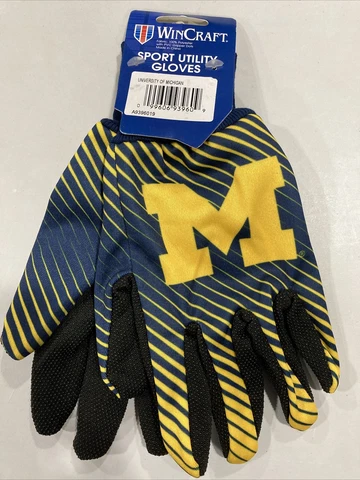 Michigan Wolverines Football NCAA Adult Full Color Sport Utility Grip Gloves Cover