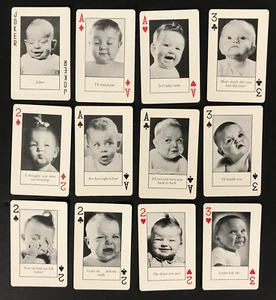 Bannister Babies Photos Vintage Advertising Playing Cards Full Deck COMPLETE - Picture 1 of 6