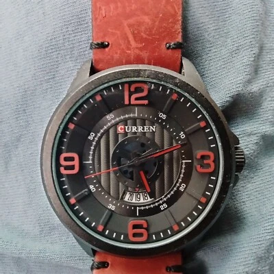 Mens Casual Watch with Date Curren M8305 Mens  Watch Water Resistant Leather   - Image 1 of 4