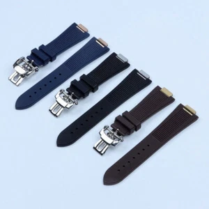25mm Rubber Silicone Strap For Patek Philippe Nautilus Bracelet Band Watchband - Picture 1 of 9