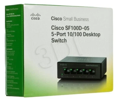 Cisco  Small Business 100 Series Unmanaged (SF100D-05) External Switch - Image 1 of 4