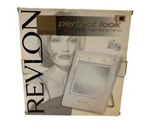 Revlon Perfect Look Luce da Viaggio Ingrandimento Trucco Vanità Specchio 1x 3x Strumento Capelli - Foto 1 di 9