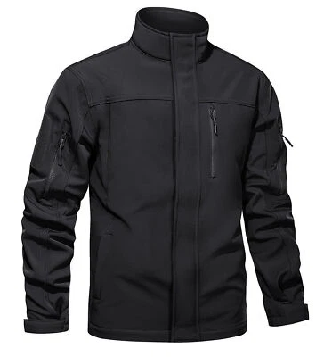 Mens Tactical Jacket Softshell Waterproof Cargo Work Jacket Outdoor Hiking Coats - Image 1 of 4