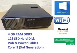Dell OptiPlex 7010 SFF Intel Core i5-3rd Generation 4GB,128GB SSD, Window 10 Pro - Picture 1 of 6