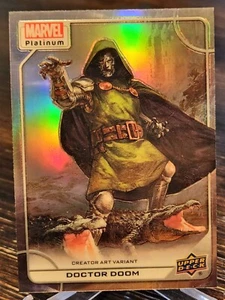 UD Marvel Platinum Doctor Doom Creator 2022 variante artística arco iris #11-V raro 1:171 - Imagen 1 de 2