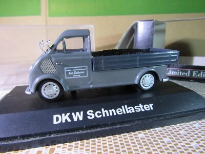 830Z Schuco 02491 Cina DKW 3=6 Schnellaster Carbone Grigio 1:43 Nuovo + Scatola - Immagine 1 di 4