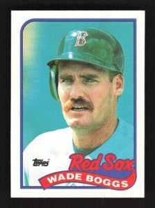 1989 Topps Baseball Wade Boggs #600 Boston Red Sox