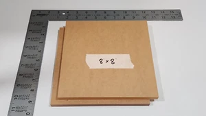 (2) ACRYLIC CELL CAST SHEET CLEAR  0.50" X 8.00" X 8.00" LOT OF 2 - Picture 1 of 2