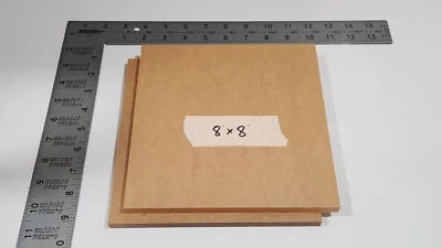 (2) ACRYLIC CELL CAST SHEET CLEAR  0.50" X 8.00" X 8.00" LOT OF 2 - Image 1 of 2