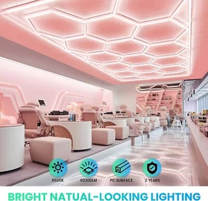 14* Sechskant LED Beleuchtung Detail Garage Werkstatt Einzelhandel Auto Showroom - Bild 1 von 36