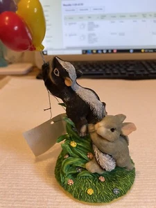 "CHARMING TAILS"-DEAN GRIFF-FITZ+FLOYD '97 Retired: 'HANG ON' PORCELAIN FIGURINE - Picture 1 of 11
