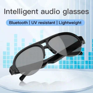 Bluetooth Glasses Smart Audio Wireless Earphones Outdoor UV Protection Multi Fun - Picture 1 of 6
