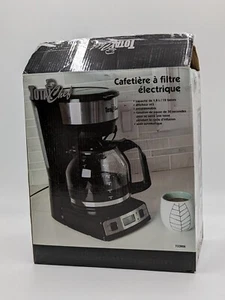 Total Chef programmierbare 12-Tassen 1,8 l Kaffeemaschine mit Filter schwarz und silber - Bild 1 von 3
