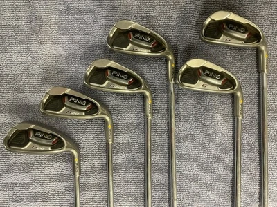 Juego de hierro de punto amarillo PING Golf G20 5-6-8-9-W-U (6 piezas) - acero CFS ~ HIERRO SIN 7 Foto 1 de 4