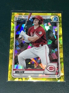 2020 Bowman Draft SAPPHIRE Jackson Miller YELLOW /99 - Picture 1 of 1