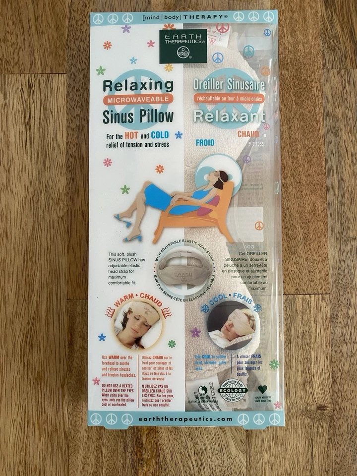 ALMOHADA PARA SENOS TERAPÉUTICOS DE LA TIERRA FRÍO CALIENTE MICROONDAS MÁSCARA PARA OJOS ALIVIO DEL DOLOR DE CABEZA Foto 1 de 2