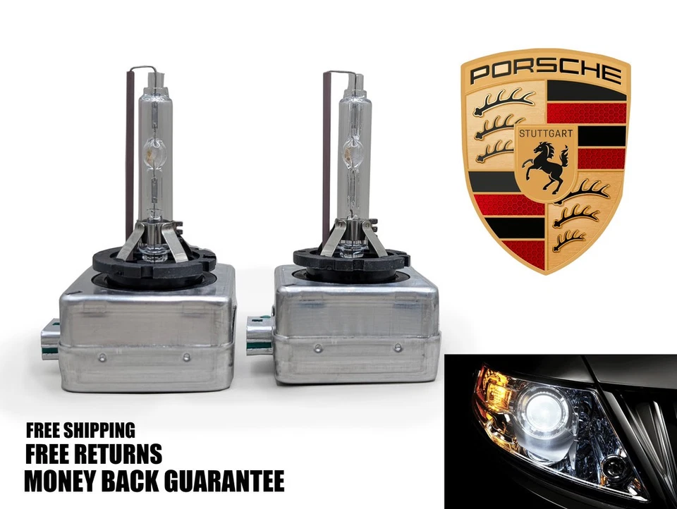 6000K 钻石白色 HID 氙灯灯泡适用于 PORSCHE 718 CAYMAN 2017-2024 x2 — 第 1/1 张图片